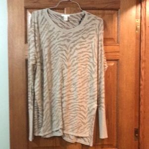 H&M zebra print top